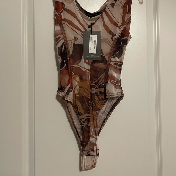 Pretty little thing mesh sheer marble print set never worn before - Picture 1 of 5